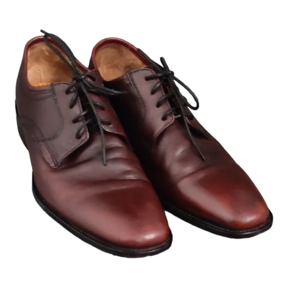 Johnston & Murphy men's Dress leather shoes Vero cuoio lace up leather sole 10M